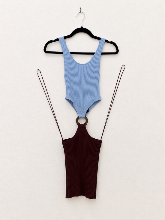 Fashion Nova Dresses & Skirts - Fashion Nova Colorblock Cutout Mini Dress in Blue Brown | SMALL - NWT
